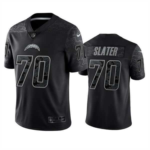 Men's Los Angeles Chargers #70 Rashawn Slater Black Reflective Limited Stitched Football Jersey,We sell and wholesale Men's Los Angeles Chargers #70 Rashawn Slater Black Reflective Limited Stitched Football Jersey on line form chian!